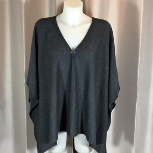 Charlie Paige knit poncho